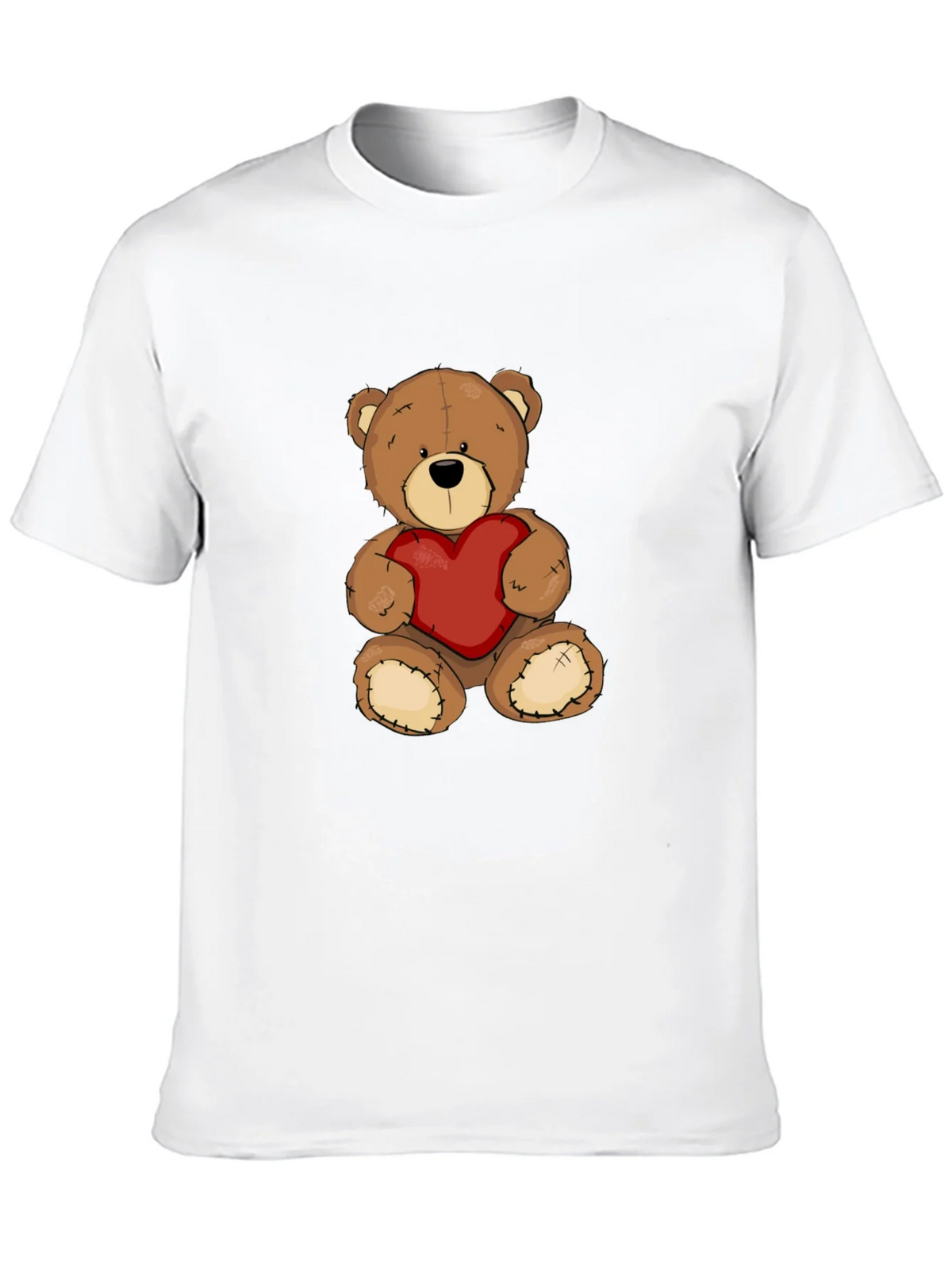 Teddy Bear Heart Graphic Tee - Mens Black T-Shirt product image 12