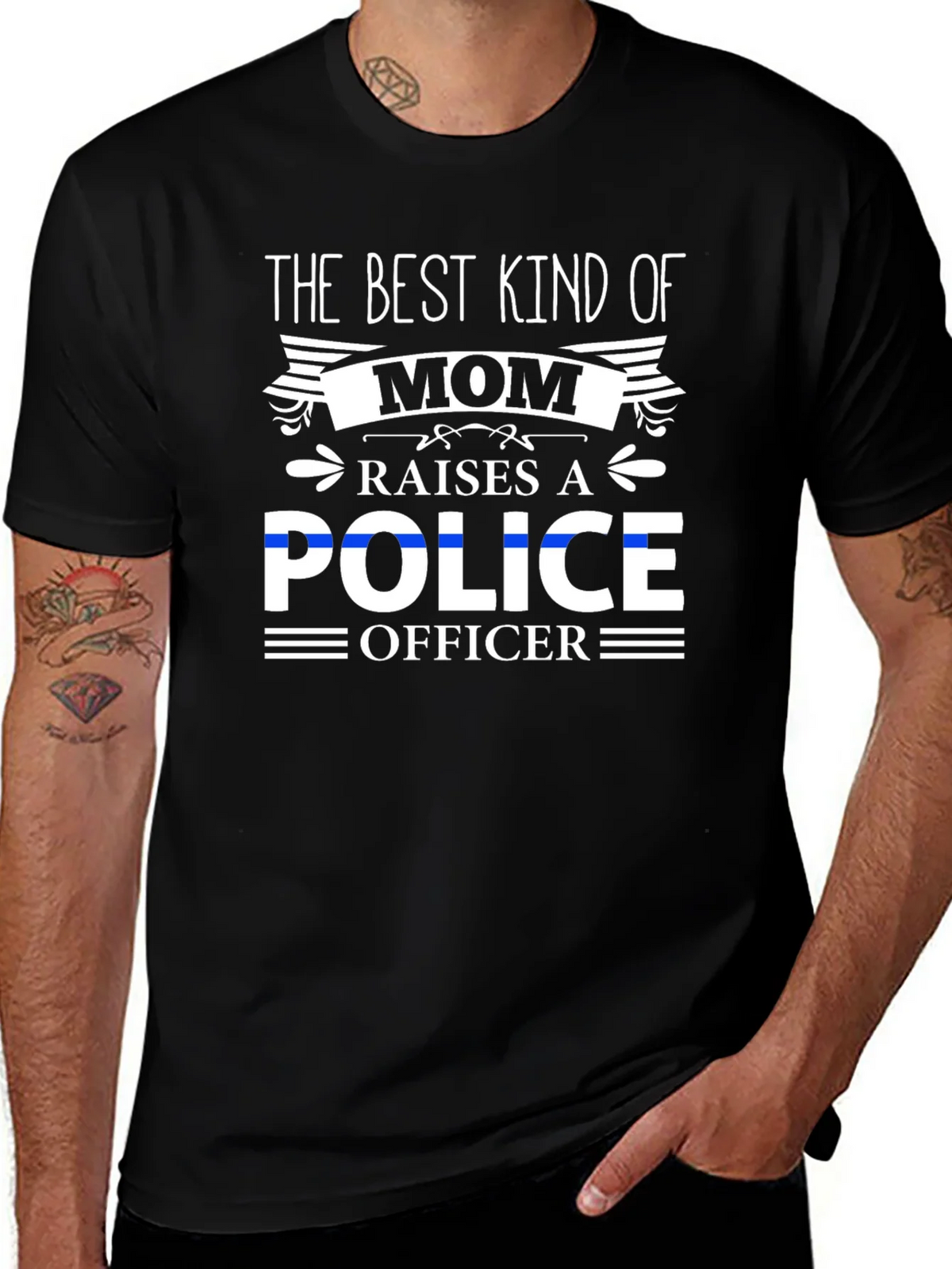 Best Kind of Mom Police Officer T-Shirt product image 1