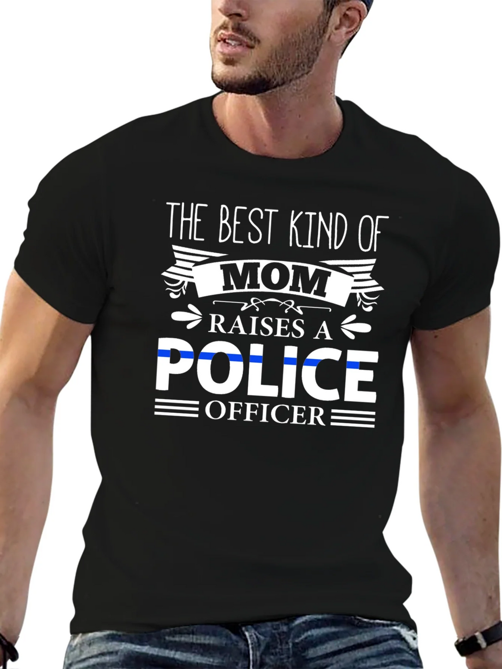 Best Kind of Mom Police Officer T-Shirt product image 6