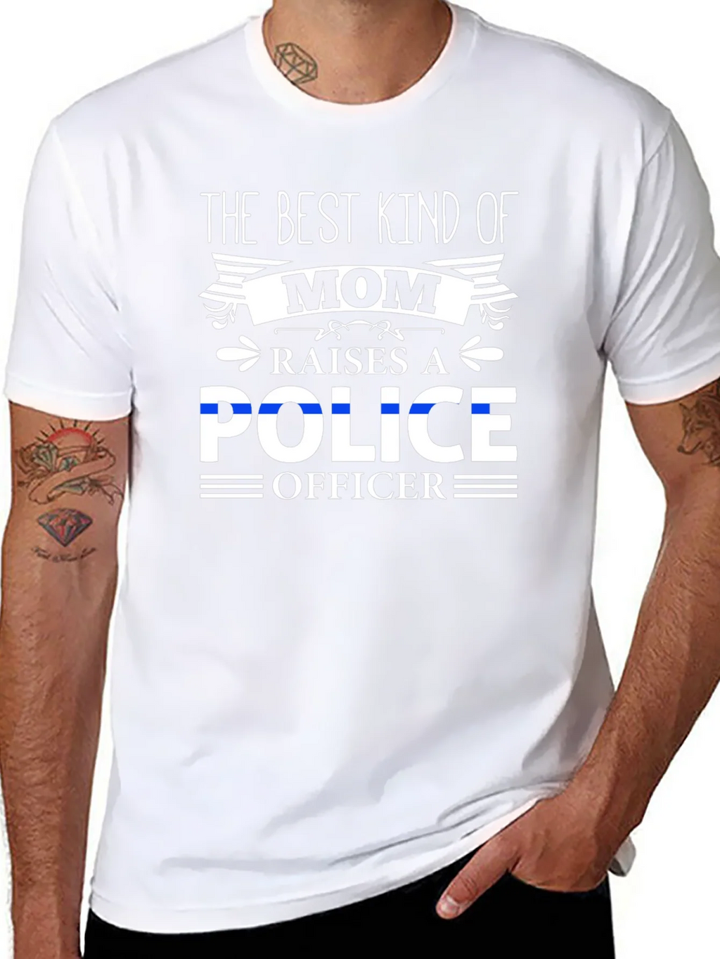Best Kind of Mom Police Officer T-Shirt product image 7