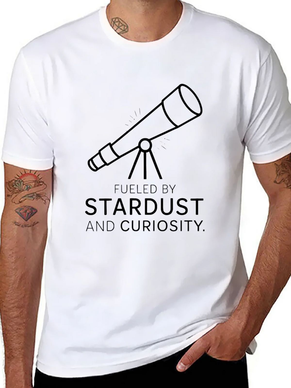 Stardust & Curiosity Telescope Graphic Tee product image 10