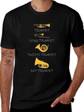 Funny Trumpet Types T-Shirt - Band Musician Tee product image 1