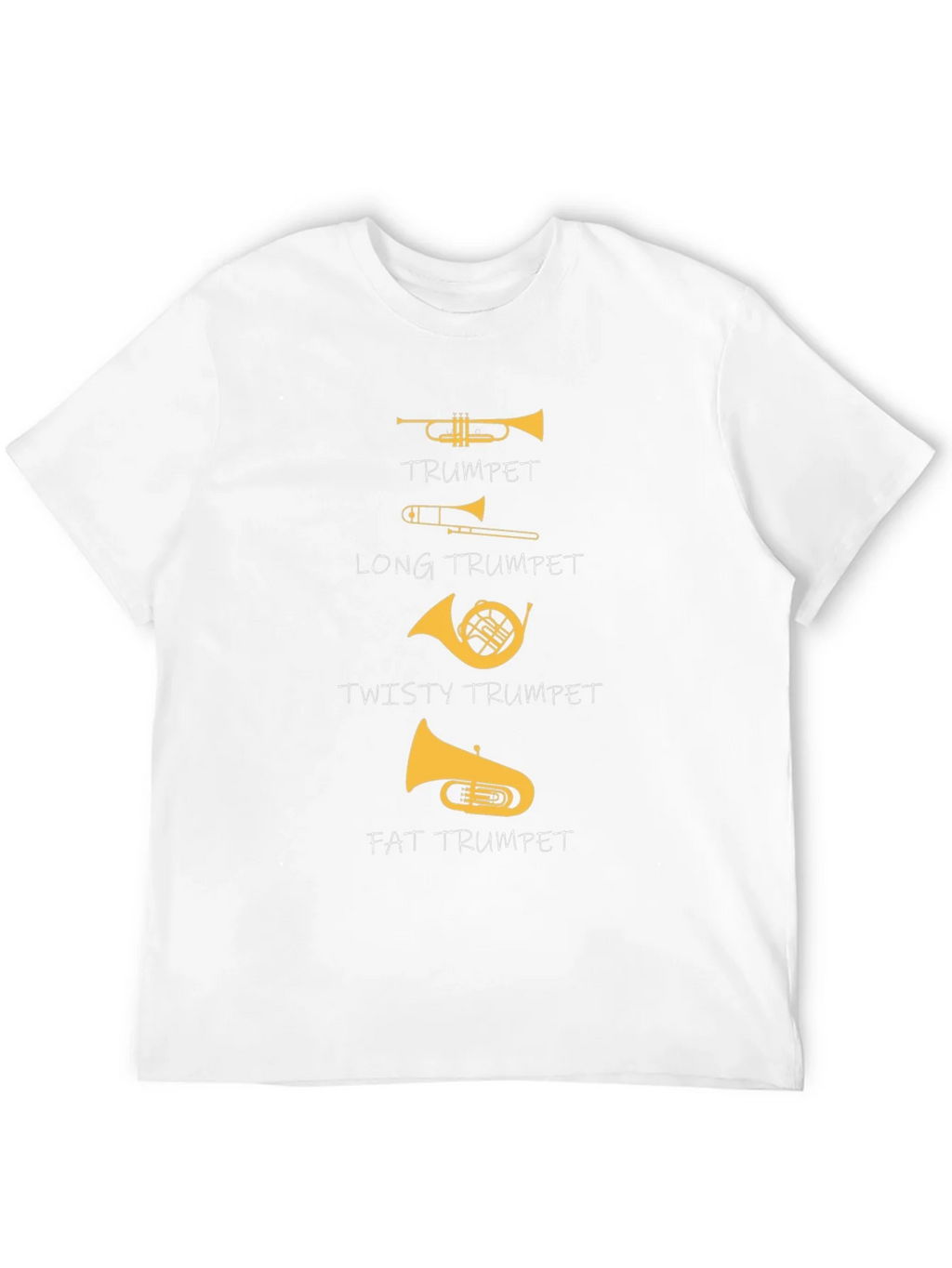 Funny Trumpet Types T-Shirt - Band Musician Tee product image 3