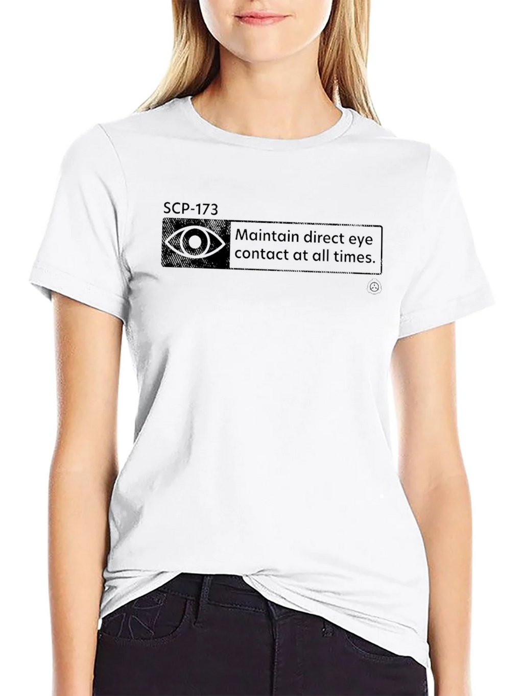 SCP-173 Eye Contact Warning T-Shirt - Foundation product image 8