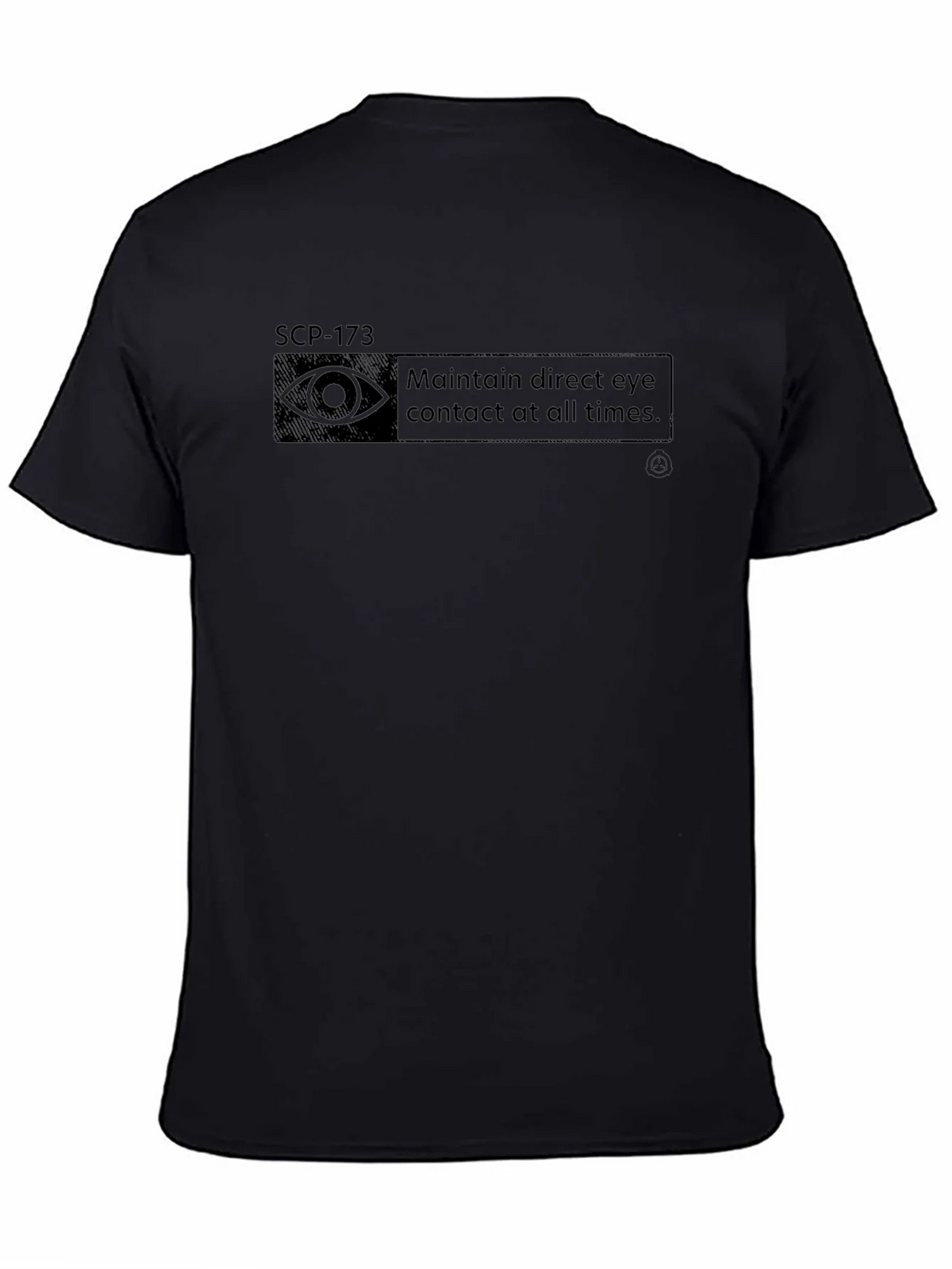 SCP-173 Eye Contact Warning T-Shirt - Foundation product image 4