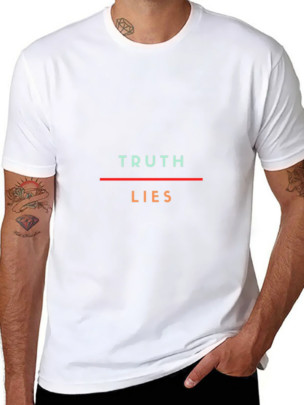 Truth Lies Graphic Tee - Unisex Crew Neck T-Shirt product image 7