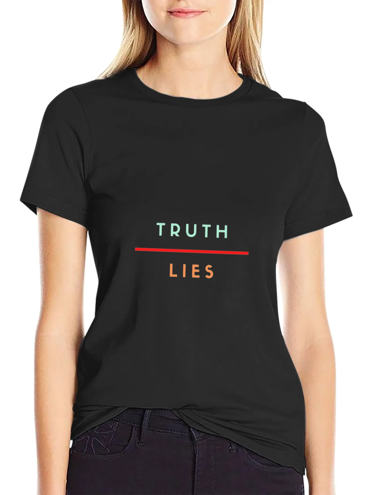 Truth Lies Graphic Tee - Unisex Crew Neck T-Shirt product image 2