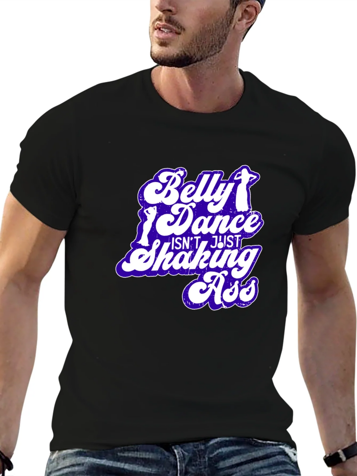 Belly Dance T-Shirt - Not Just Shaking Ass - Funny Tee product image 9