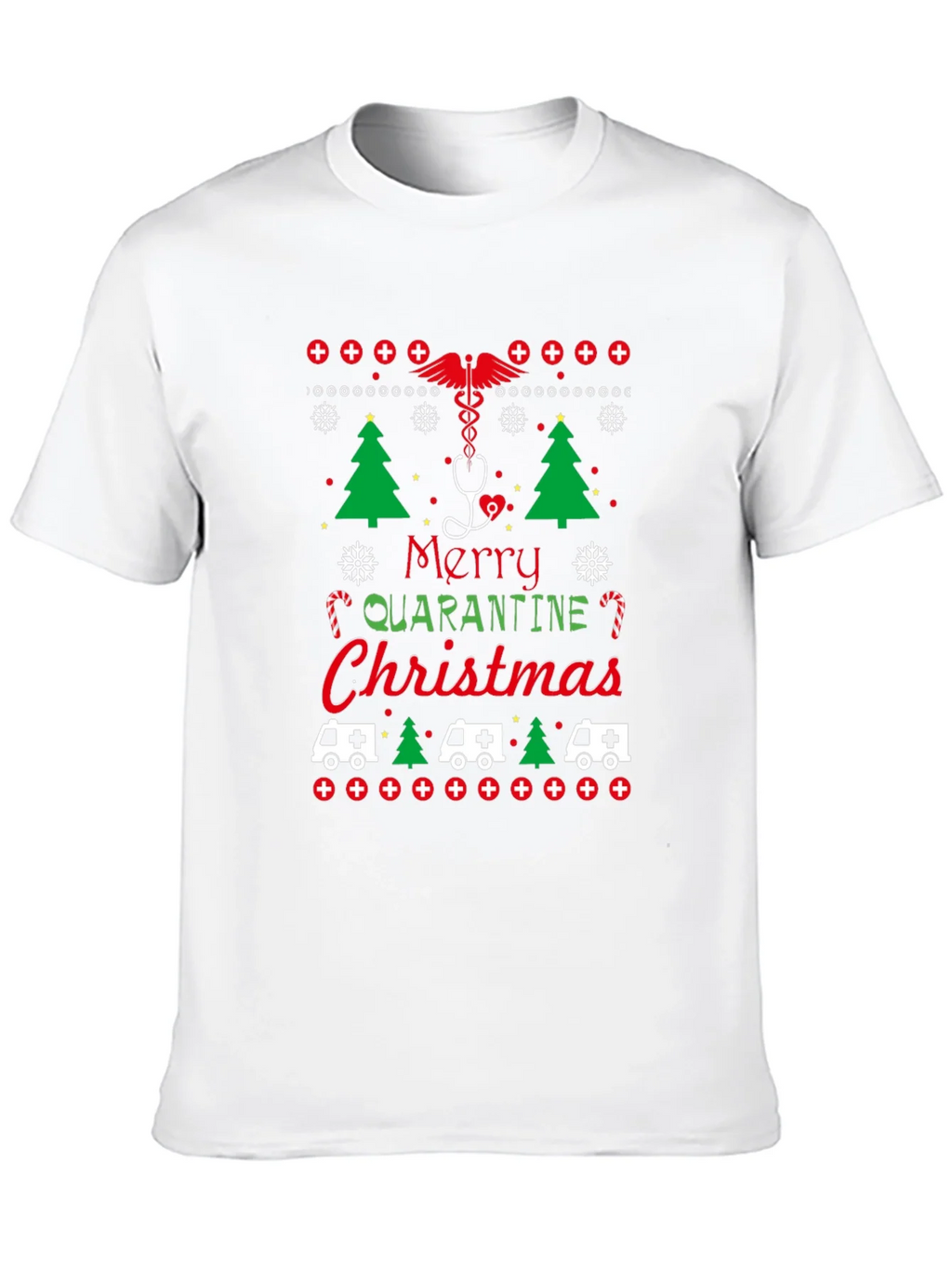 Merry Quarantine Christmas Graphic Tee product image 12