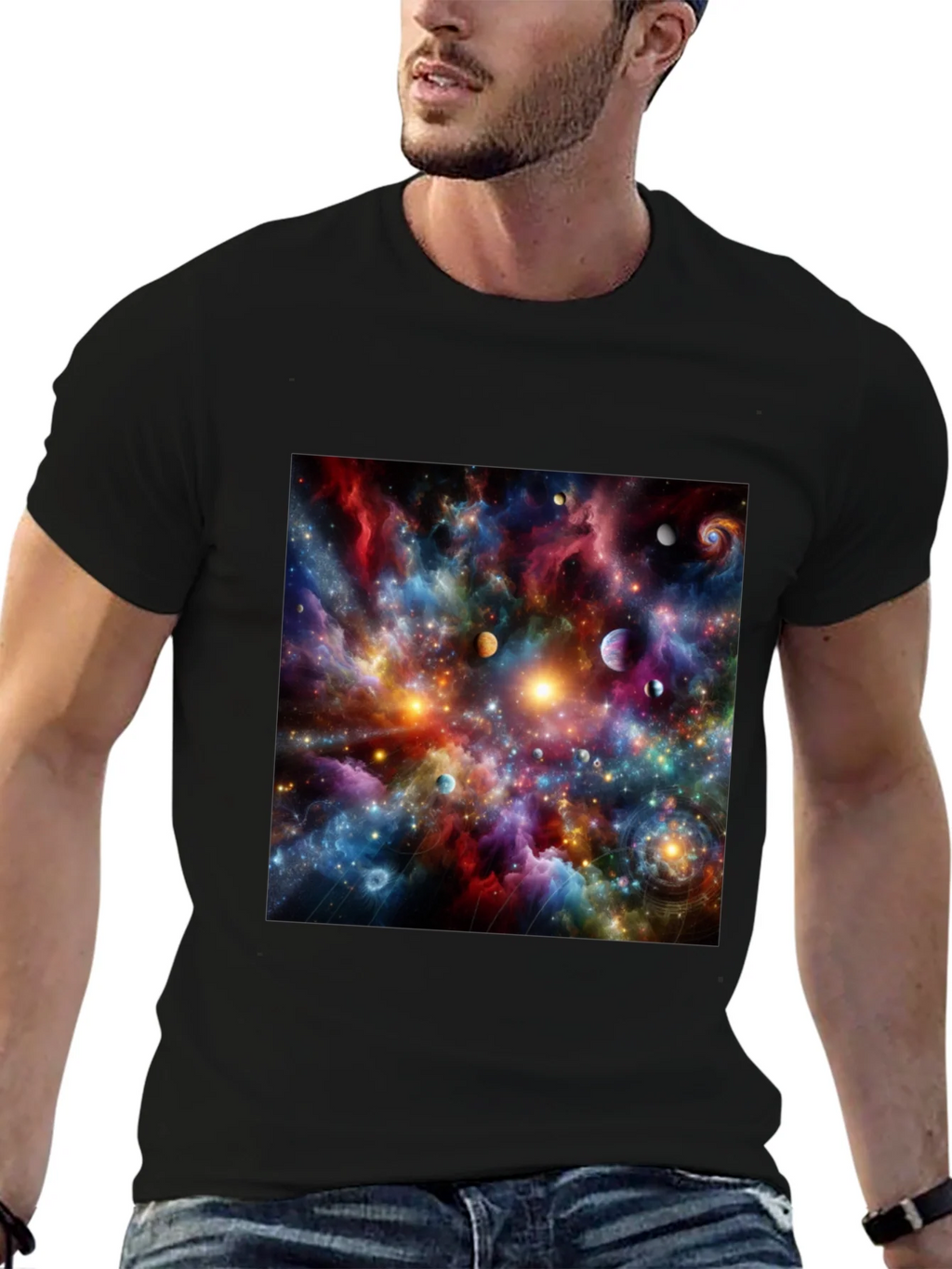 Cosmic Nebula Graphic T-Shirt product image 9