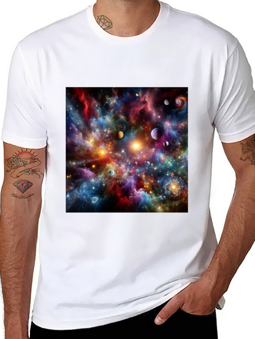 Cosmic Nebula Graphic T-Shirt product image 10