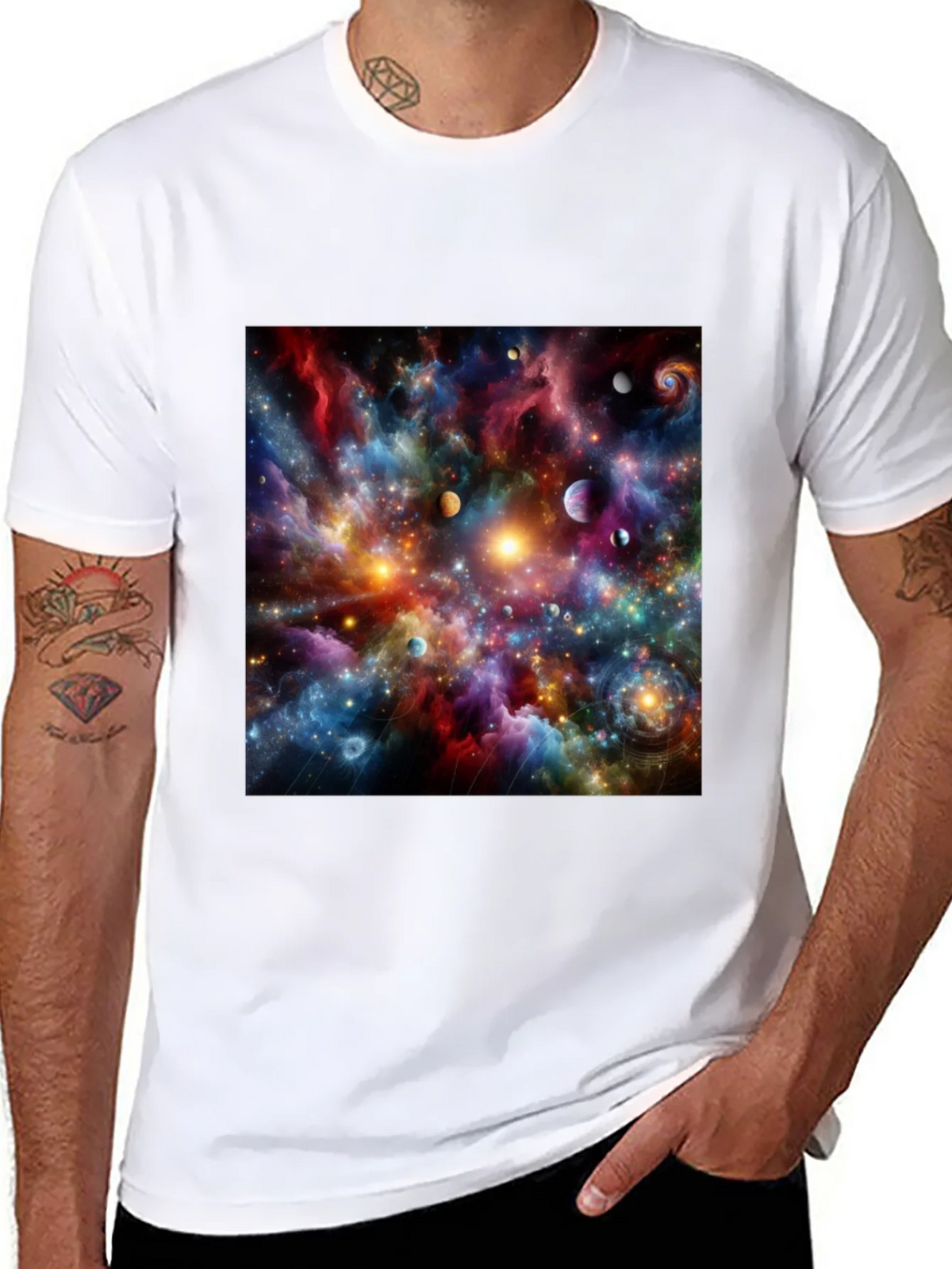 Cosmic Nebula Graphic T-Shirt product image 10