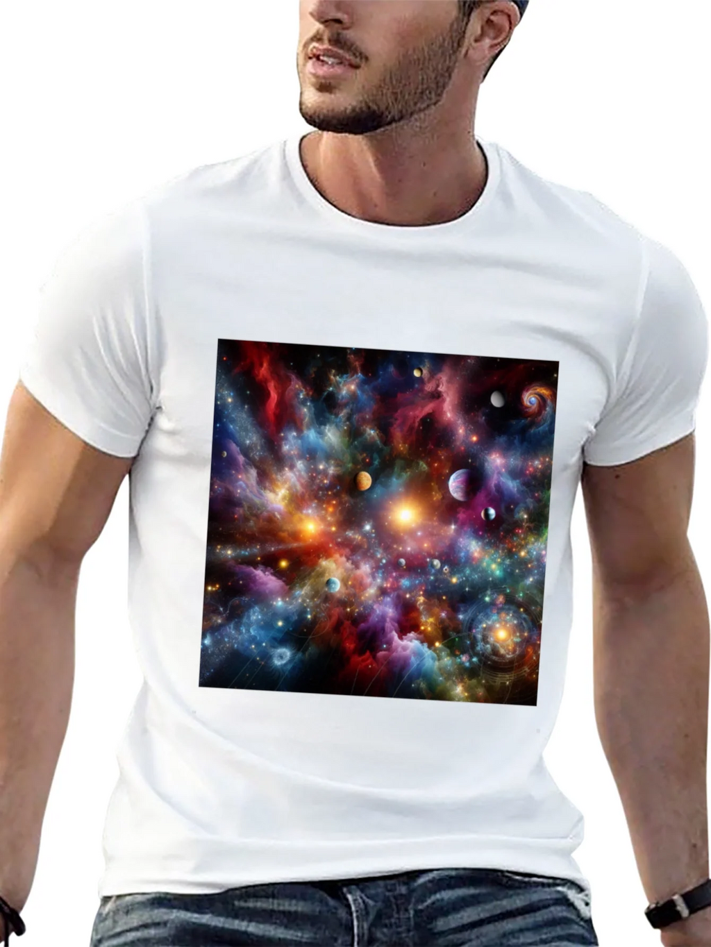 Cosmic Nebula Graphic T-Shirt product image 4
