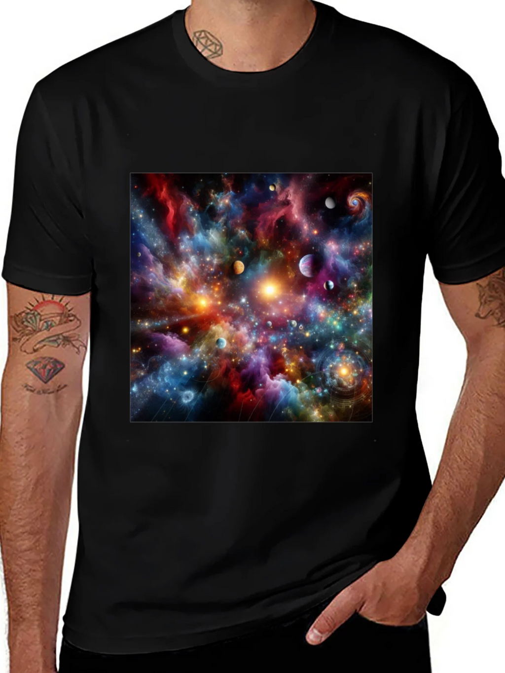 Cosmic Nebula Graphic T-Shirt product image 1
