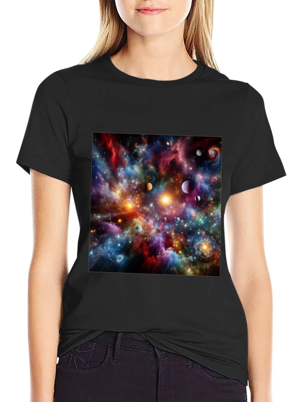 Cosmic Nebula Graphic T-Shirt product image 5