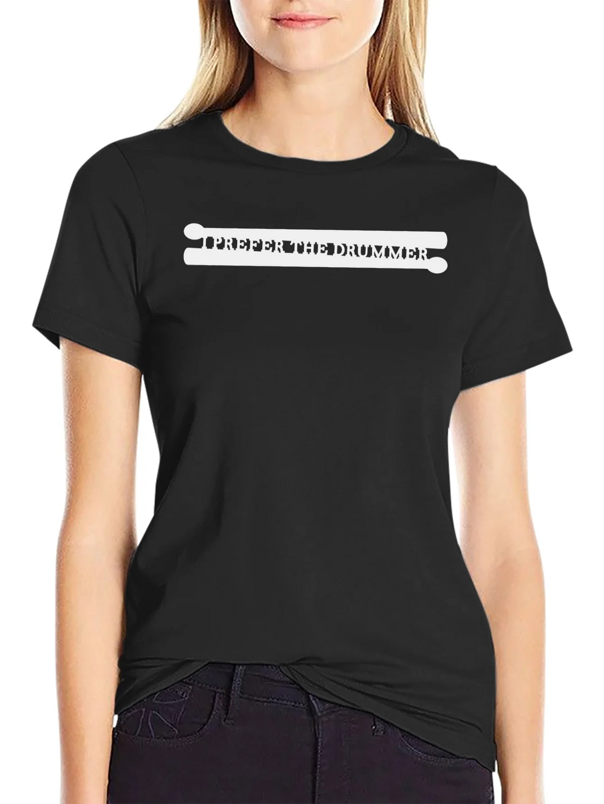 I Prefer the Drummer Graphic T-Shirt product image 5