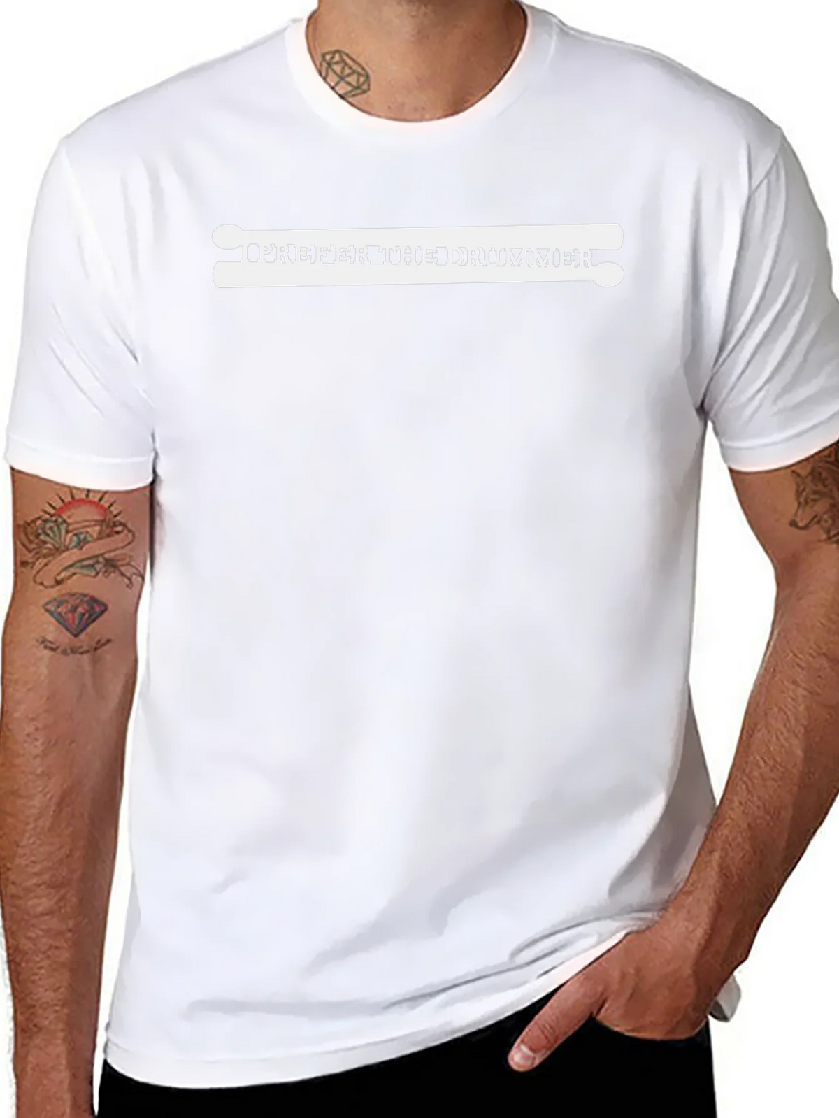 I Prefer the Drummer Graphic T-Shirt product image 10