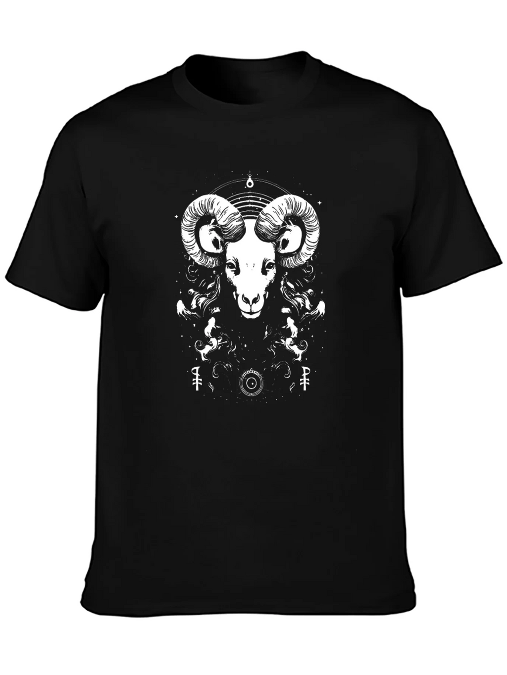 Ram Graphic Tee - Black Cotton T-Shirt product image 6