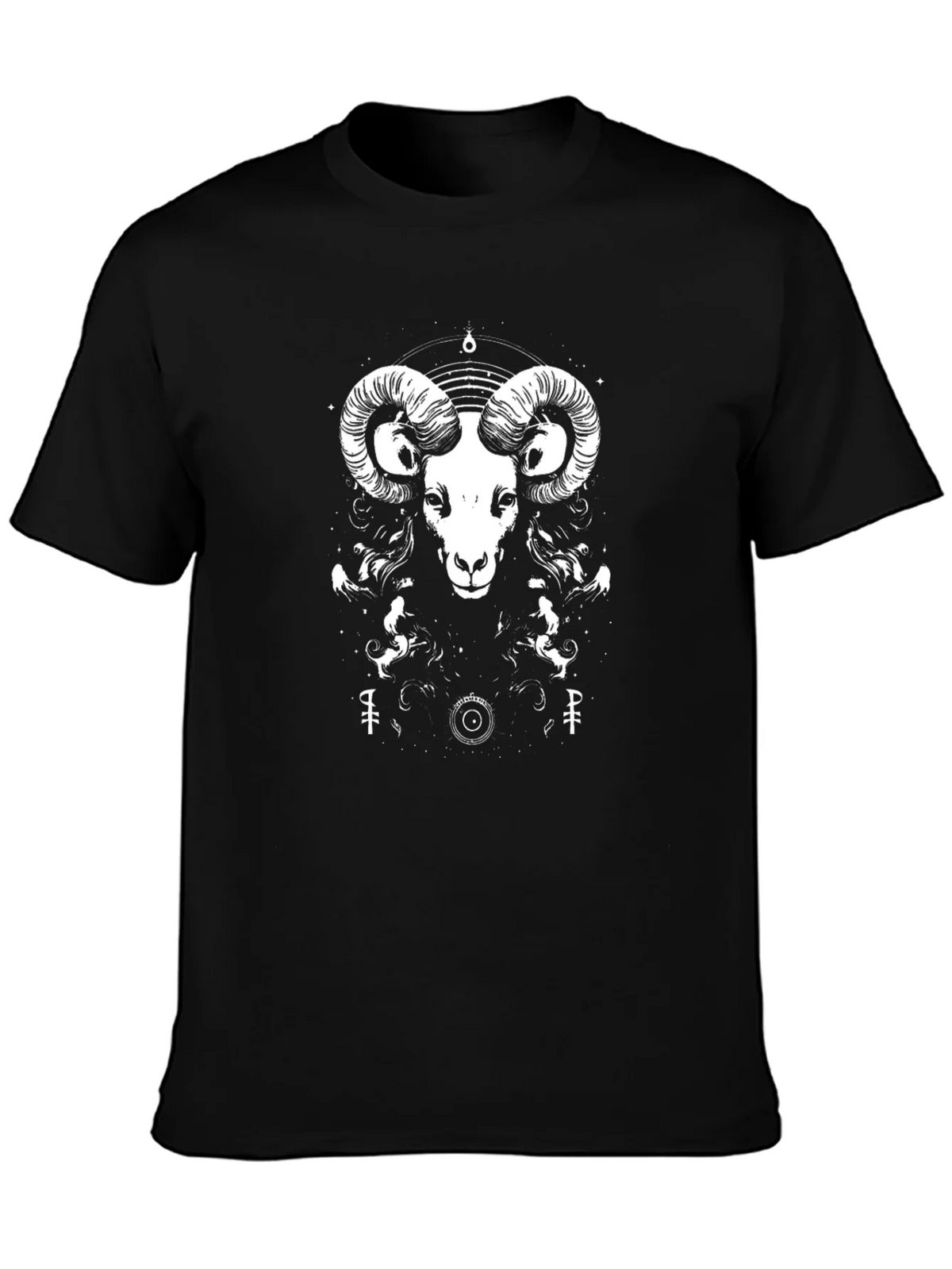 Ram Graphic Tee - Black Cotton T-Shirt product image 6