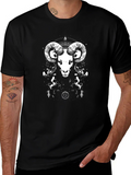 Ram Graphic Tee - Black Cotton T-Shirt product image 1