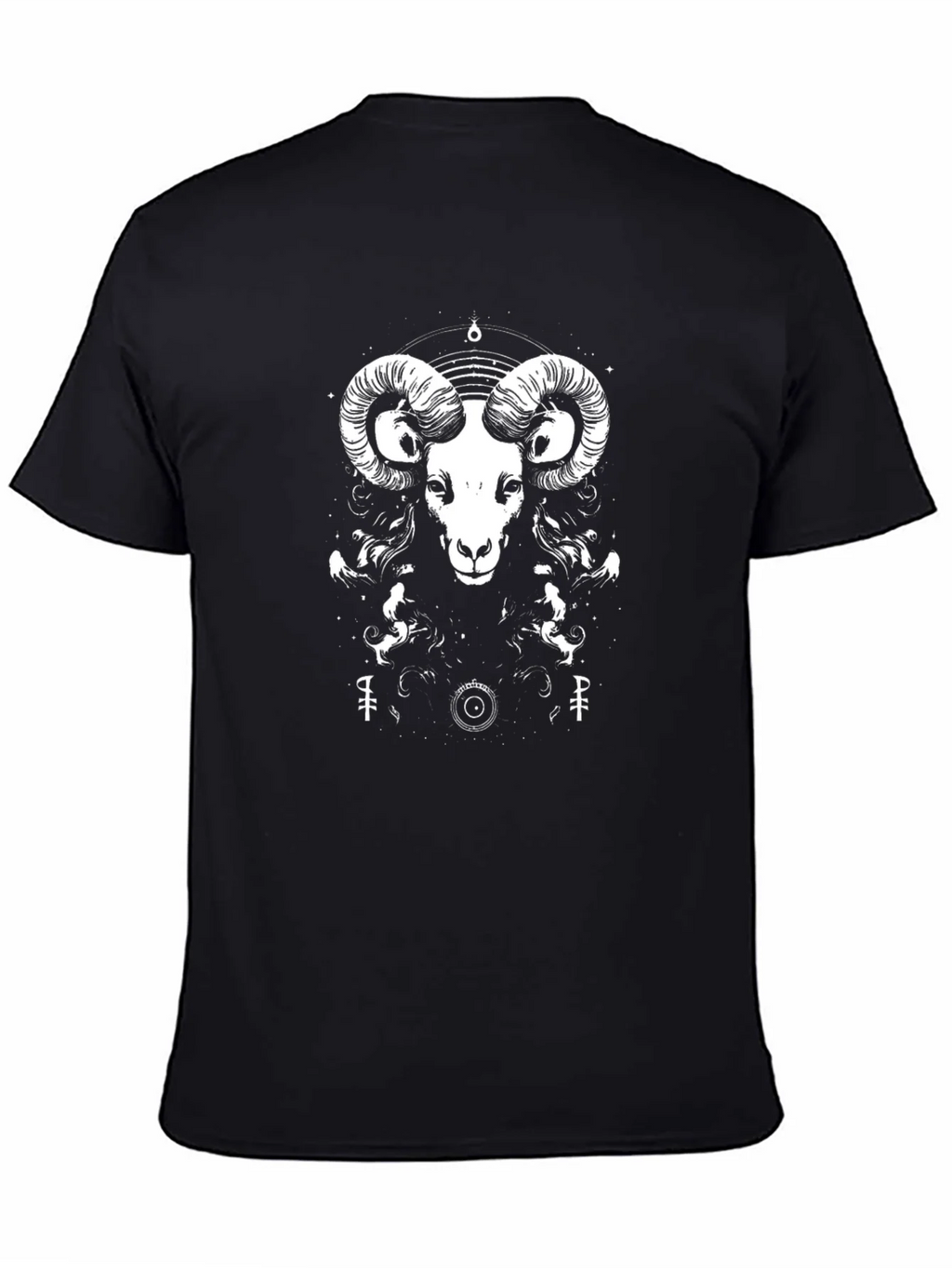 Ram Graphic Tee - Black Cotton T-Shirt product image 7